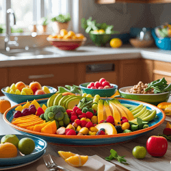 Balanced meal for breastfeeding moms with essential nutrients