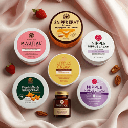 Best nipple creams for breastfeeding moms arranged for comparison