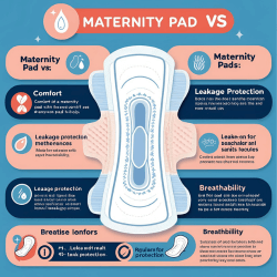 "maternity pad vs regular pad size and absorbency"
