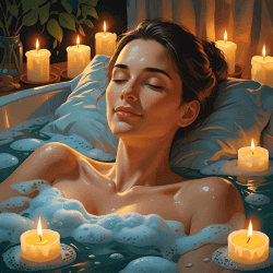 New mom bath time self-care
